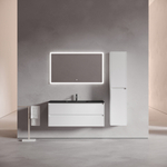 Тумба подвесная под раковину Sancos Libra, белый глянец 1190х450х500 мм