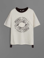 Белая футболка для мальчика в школу