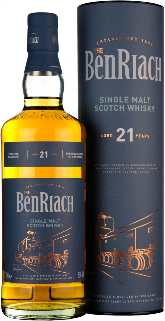 Виски Benriach 21 Years Old in tube, 0.7 л.