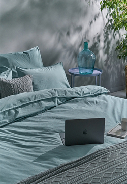 Постельное белье 2 спальное евро Luxberry Urban морская волна