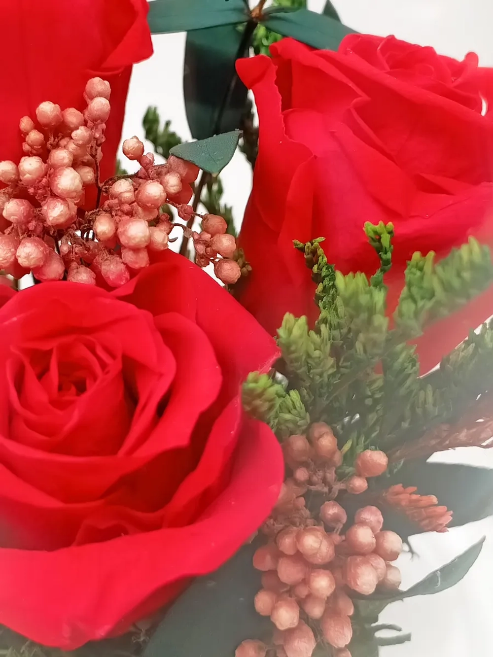 натуральные кустовые пионы в стекле, вакуум*