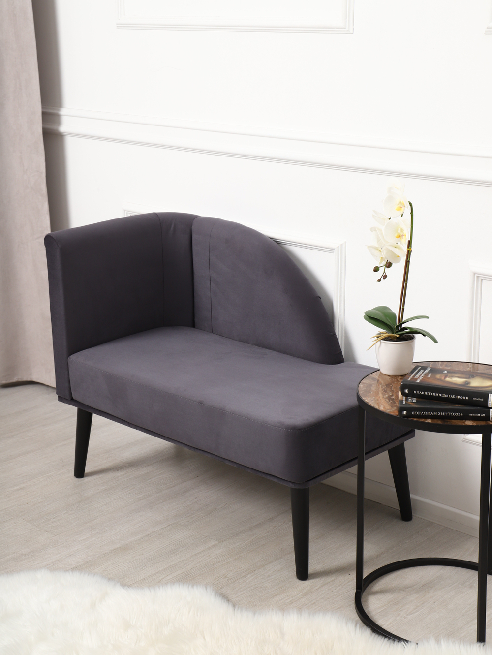 Кушетка Berger графит/венге