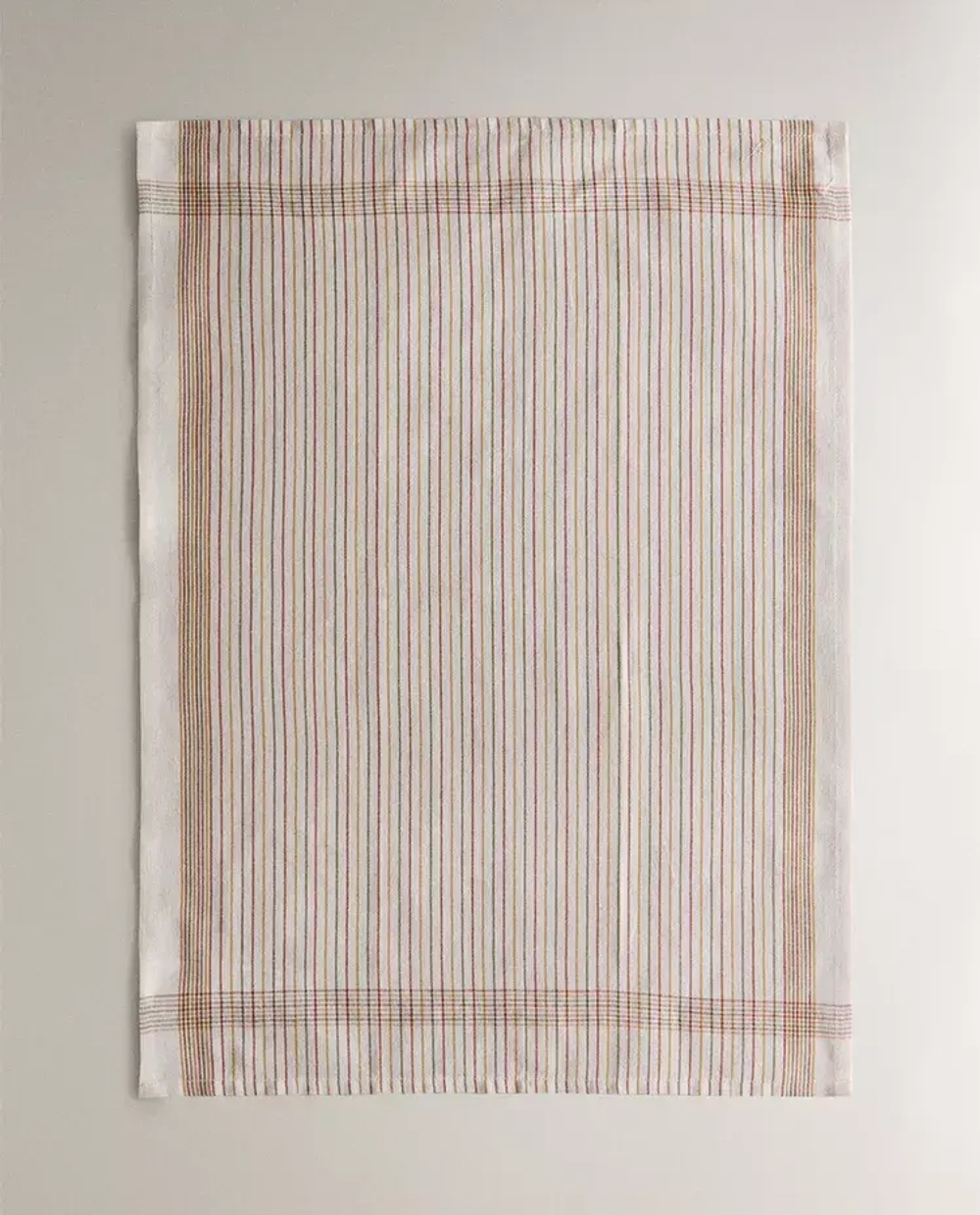 ZARA HOME КУХОННОЕ ПОЛОТЕНЦЕ В КОНТРАСТНУЮ ПОЛОСКУ (НАБОР ИЗ 2 ШТ.), ЗЕЛЕНЫЙ