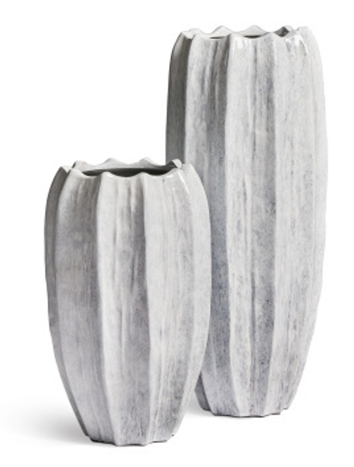 Кашпо TREEZ Effectory - Aura - Высокая Кашпо-ваза - Жемчужный лак