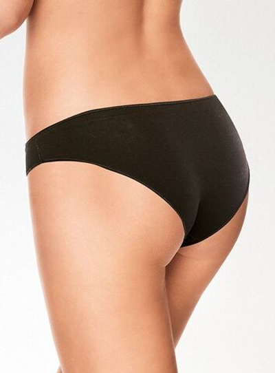 Оригинальные женские трусики-слипы с заниженной талией (Размер: 3 размер) (Цвет: черный)
