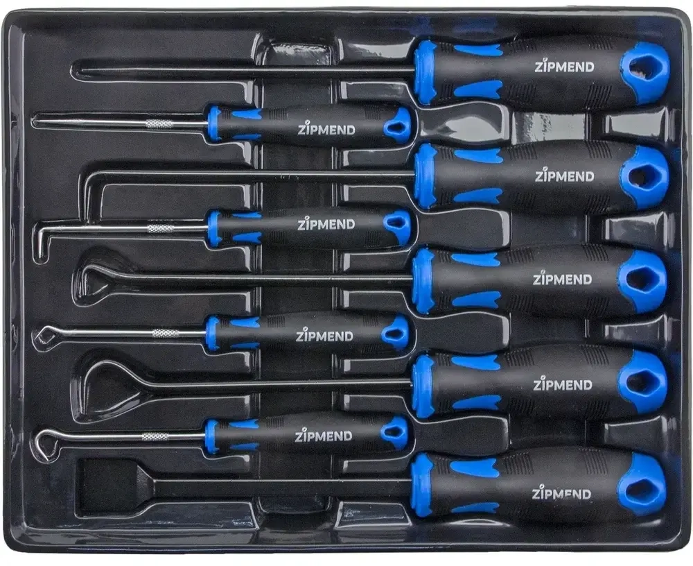 Набор инструментов для демонтажа сальников, уплотнителей и остатков герметика, 9пр.