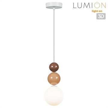 Подвесной светильник 1*G9 6558/1 белый/коричневый/кремовый Suspentioni Bonbones Lumion