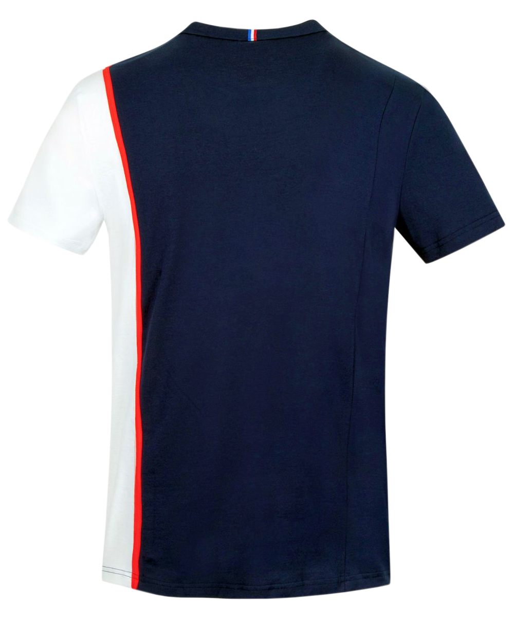 Мужская теннисная футболка Le Coq Sportif Saison 1 Tee SS No.1 M - bleu nuit/new optical white