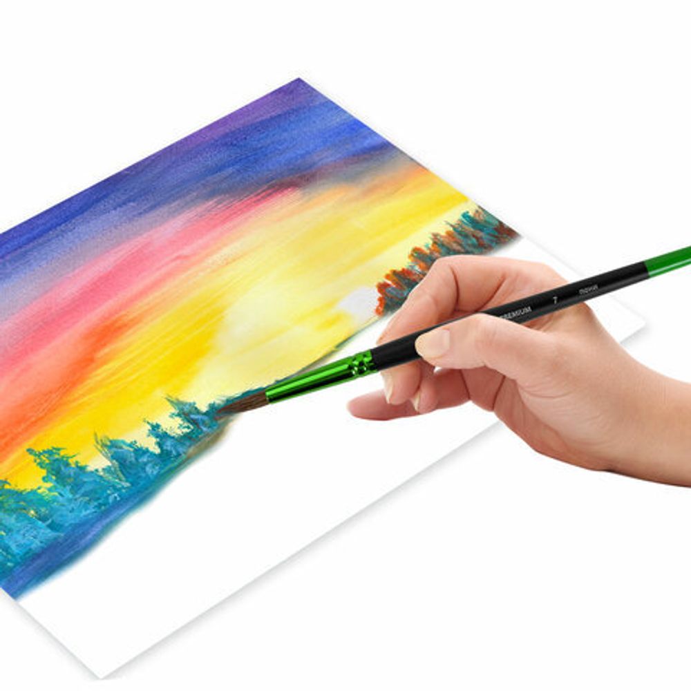 Кисть из ворса пони № 7, BRAUBERG PREMIUM, 200986