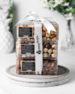 Набор жареных орехов HoneyForYou в подарочном оформлении (миндаль, кешью, фундук)