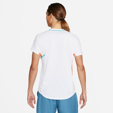 Мужская теннисная футболка Nike Court Dri-Fit Slam Top M - white/hot curry/washed teal/white