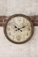 Часы "Глобус" 50x5см / 1xAA Пластик,металл