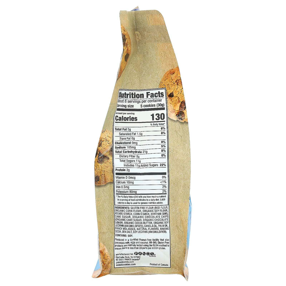 Mi-Del Cookies, хрустящее печенье, с шоколадной крошкой, 227 г (8 унций)