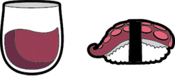 Виброгаситель теннисный Gamma String Things 2P - wine/octopus
