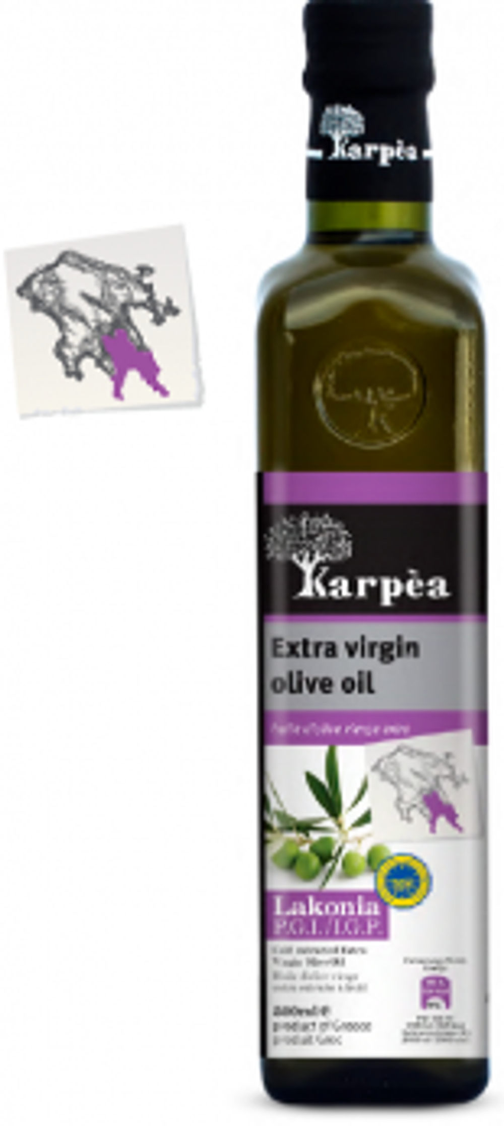 Оливковое масло Karpea LAKONIA P.G.I. Extra Virgin 0.5 л, Греция