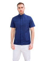 Туника медицинская мужская Dr. Nice, на молнии, синий, 48