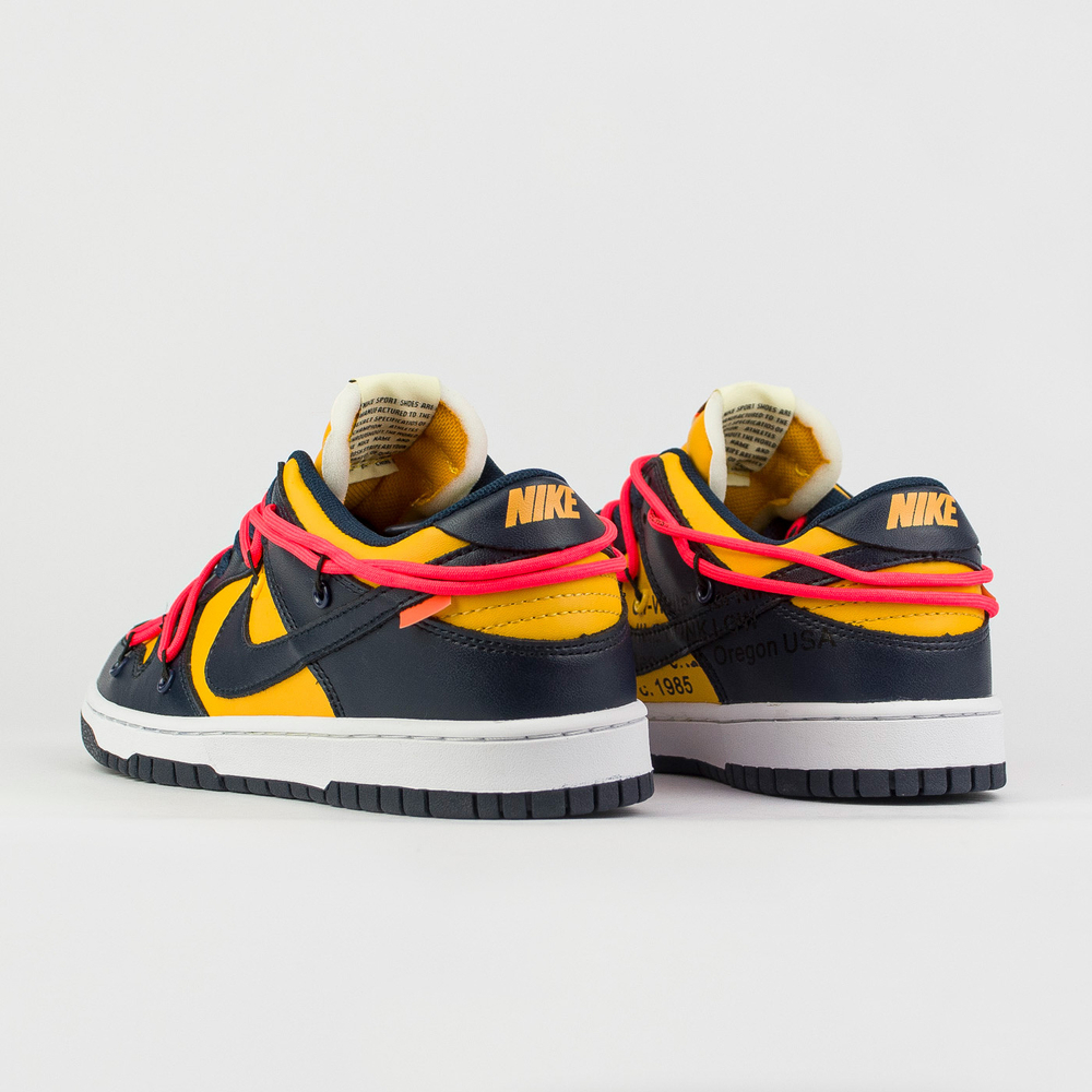 Кроссовки Nike Dunk Low x Off-White Wmns University Gold