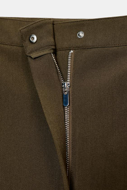 ZARA ЮБКА-КАРАНДАШ МИДИ, ТАБАЧНЫЙ