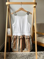 Хлопковое платье сарафан Burberry, 128