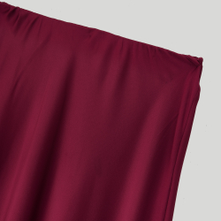 Silk Long Skirt Burgundy