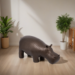 Банкетка Пуф Бегемот Коричневый большой