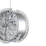 Подвесной светильник 1х40Вт Е14, металл/стекло, хром