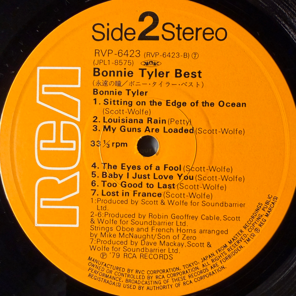 Виниловая пластинка Bonnie Tyler ‎– The Best Of Bonnie Tyler LP