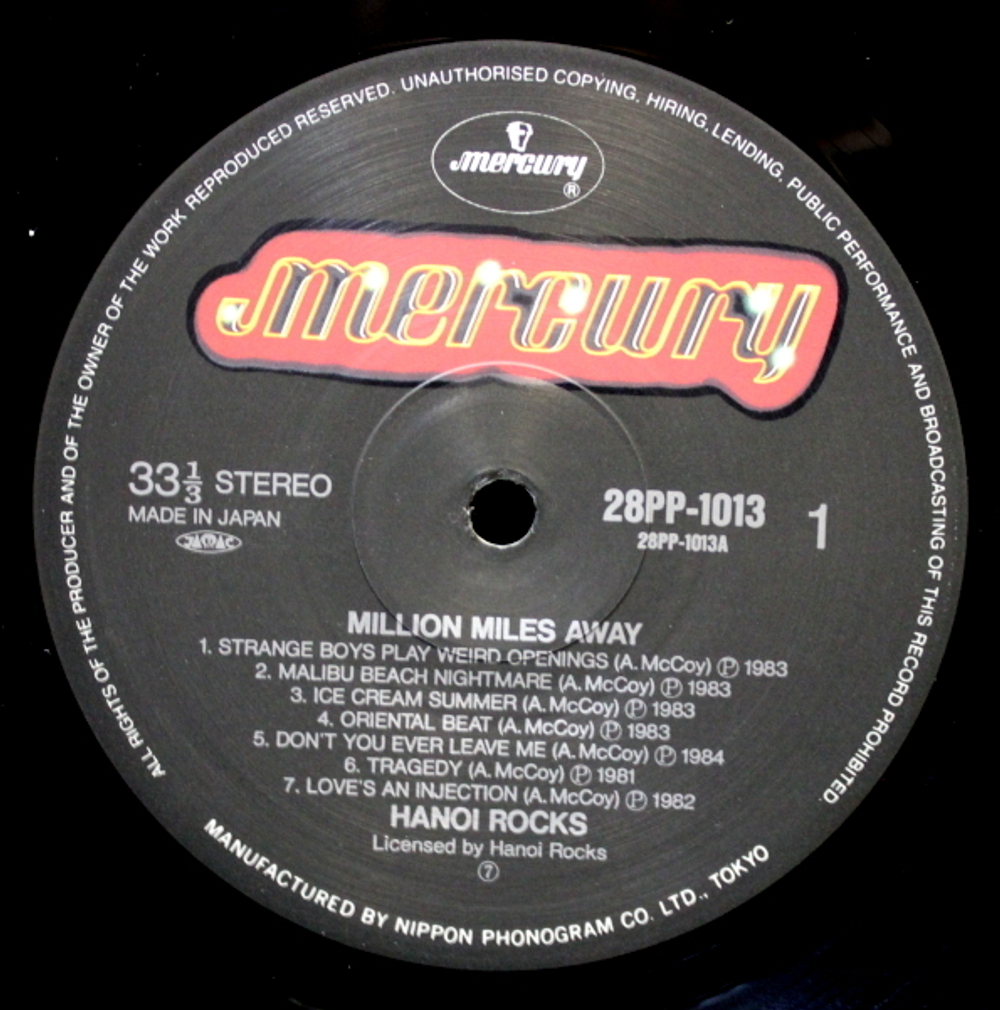 Hanoi Rocks / Million Miles Away (LP)