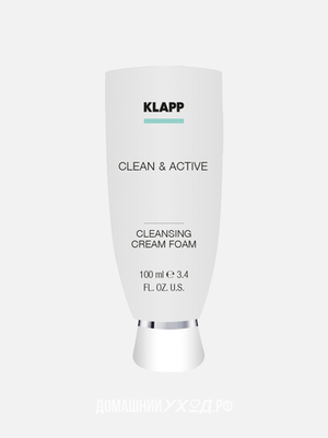 Очищающая крем-пенка Clean and Active, Klapp, 100мл