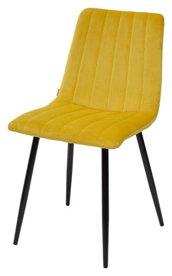 Стул DUBLIN G108-22 золотая осина/ черный каркас, велюр М-City