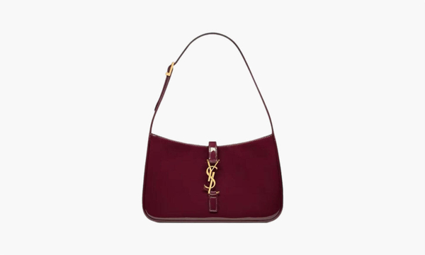 Сумка Saint Laurent Le 5 À 7 Mini Patent Leather Shoulder Bag "Dark Red Wine"