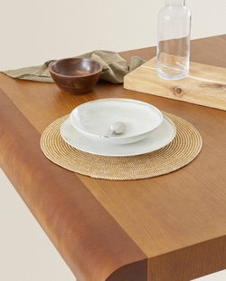 ZARA HOME БУМАЖНАЯ ПОДСТАВКА (УПАКОВКА ИЗ 2), ТЕМНО-КОРИЧНЕВЫЙ