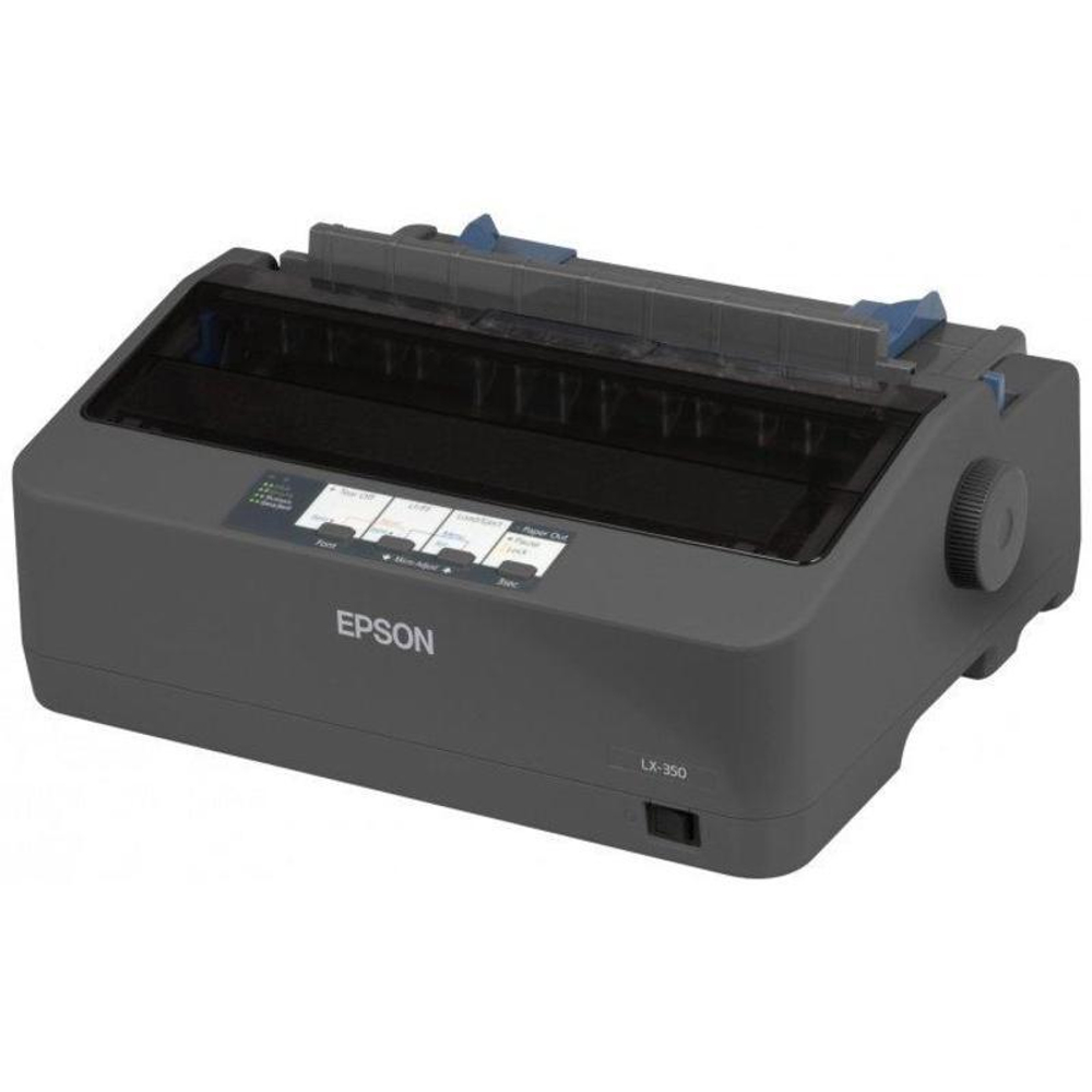 Принтер матричный Epson LX-350, A4, 9 игол, 80 колонок, 347 зн/сек, USB, LPT, COM