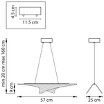 Подвесной светодиодный светильник Lightstar Varese 731303