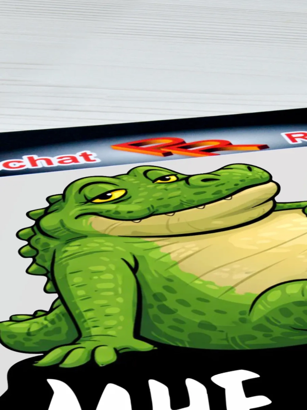 Наклейка - На авто АИ-92 Довольный крокодил