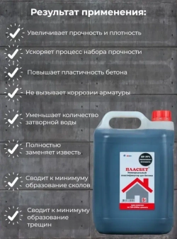 ПласБетон 5л Универсальный пластификатор для бетона