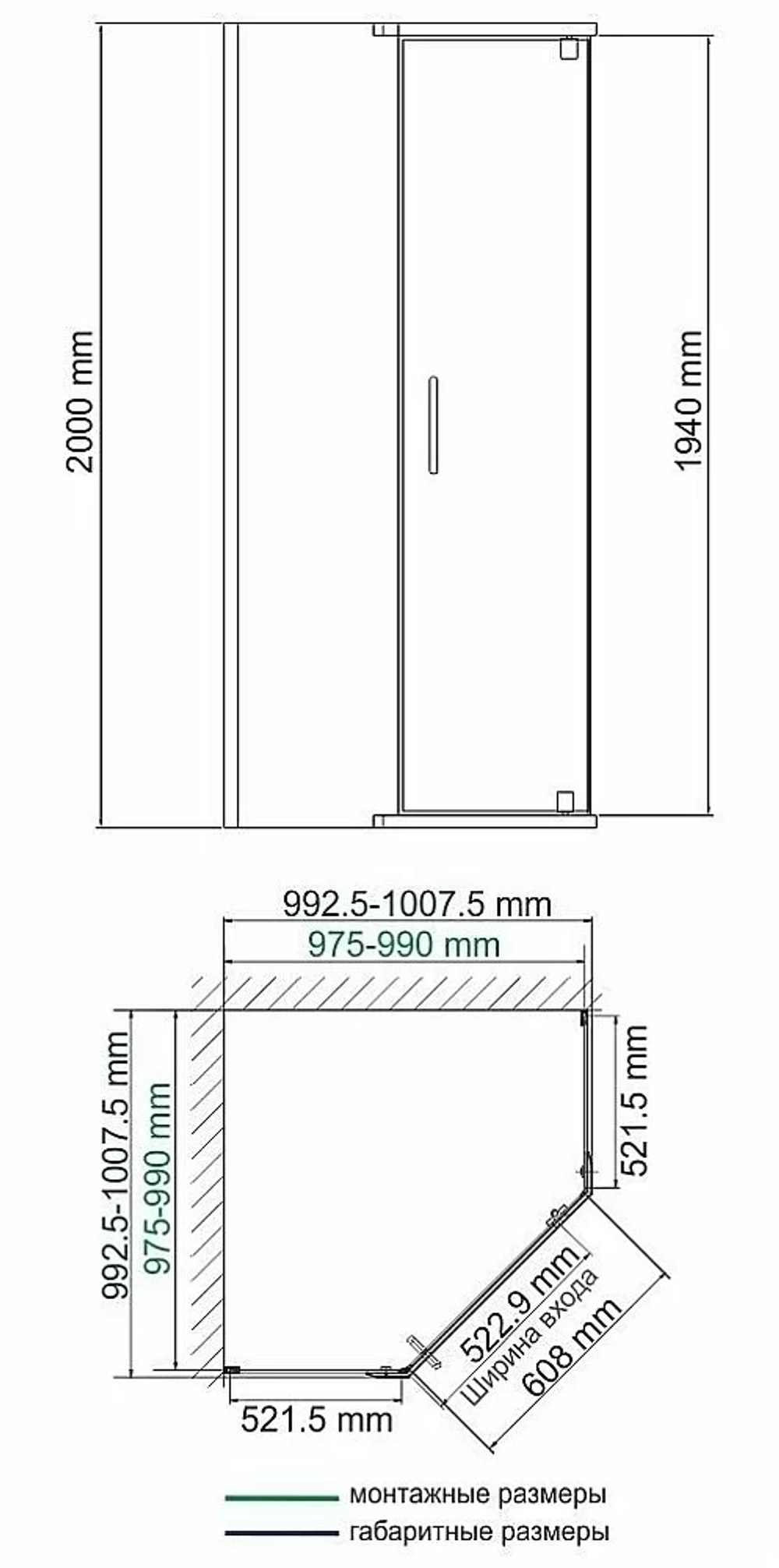 Душевой уголок WasserKRAFT Leine 35P38 100x100