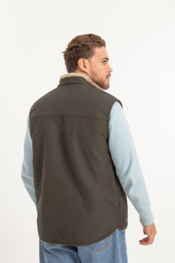 Мужской жилет из овчины хаки