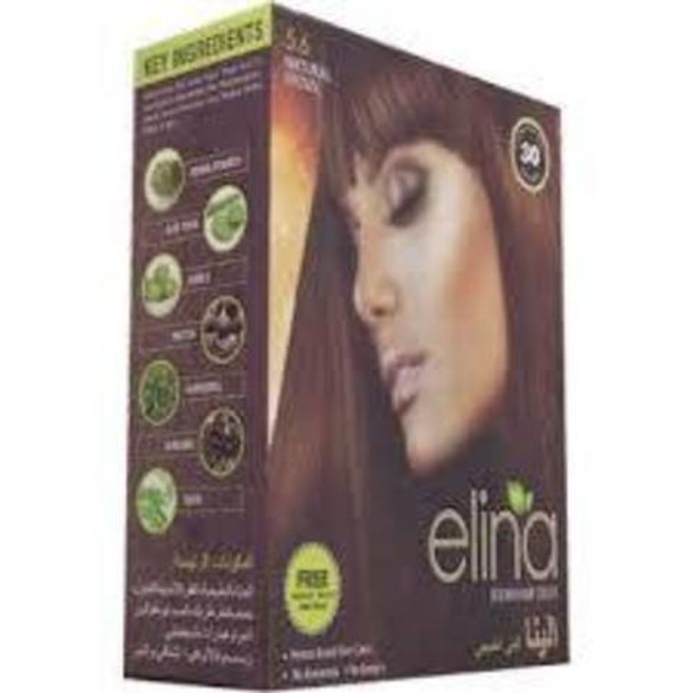 Краска для волос Elina Natural Black 3.6, цвет натуральный черный, 6x10 гр