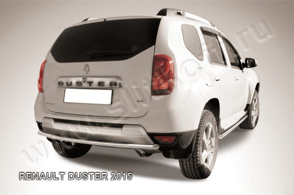 Защита заднего бампера (нержавейка) Renault Duster (2015-2021) d42