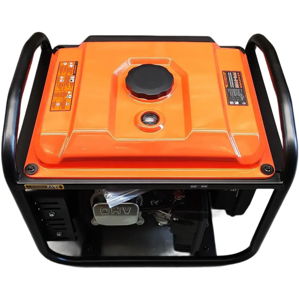 Генератор бензиновый инверторный CARVER PPG -5100I (4,2/4,5 кВт,220В, 2 розетки, USB, дисплей,объем бака 12 л) / бензогенератор / автономное снабжение для дома