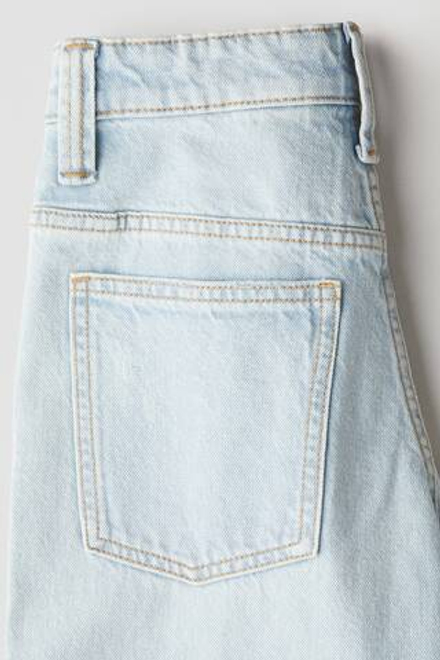 H&M Джинсы Baggy Fit, голубой