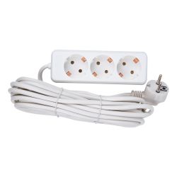 S-GCD3-7 Удлинитель Uniel серии Стандарт. с-з. 3 гн.. шнур 7 м