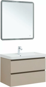 Тумба с раковиной Aquanet Вега 2.0 337943/301805 80 бежевый