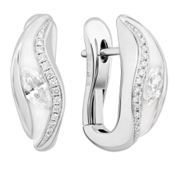 Серьги с Бриллиантами, Эмаль, E0123-80/3