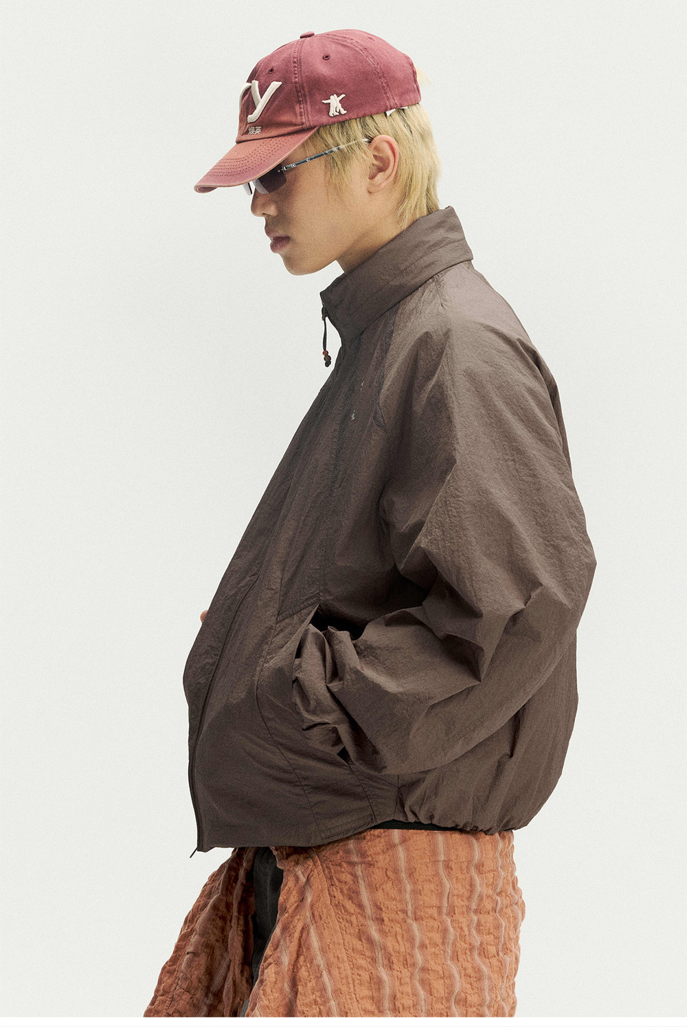 Ветровка Nothomme Monterest Outdoor Water-Repellent Reflective Print Loose Fit Stand Collar Hidden Hood Jacket