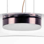 809210 Люстра CELESTA LED 24W 1200LM КОФЕЙНЫЙ/ПРОЗРАЧНЫЙ 3000K