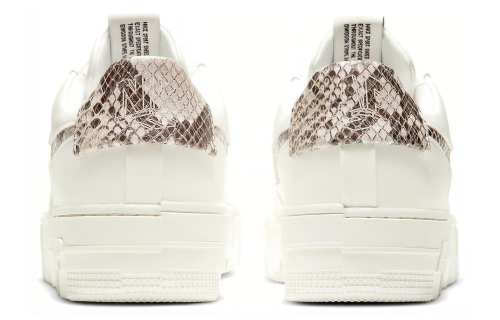 Кроссовки Nike Air Force 1 Pixel Se "Sail Snake" (Женская размерная сетка)