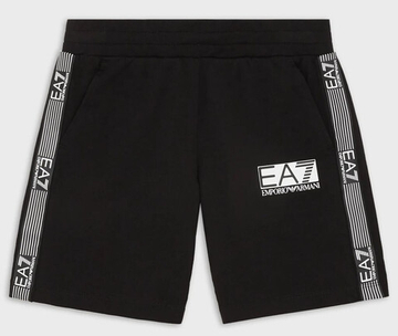 Шорты для мальчика теннисные EA7 Boy Jersey Bermuda - черный