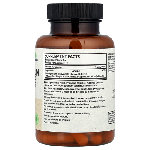 Futurebiotics, глицинат магния, 60 вегетарианских капсул (100 мг в 1 капсуле)